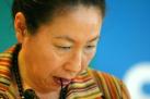 Roda de premsa. Sakiko Fukuda-Parr. � Fundaci� F�rum Universal de les Cultures. 2005/ Joan Roca de Vi�als